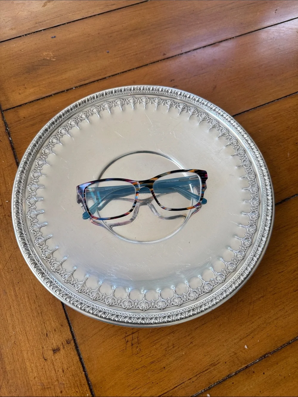 Vintage Reed & Barton Silver Ornate Round Charger Plate/ Platter 1202
